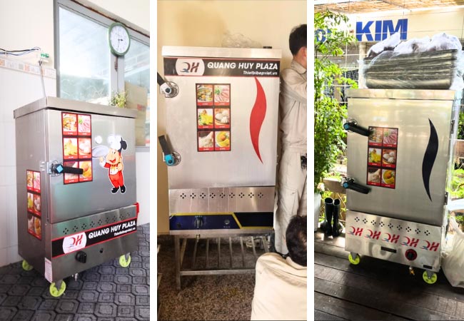 mua tủ cơm công nghiệp 6 khay ga