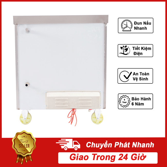 Tủ nấu cơm công nghiệp 4 khay điện không điều khiển