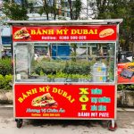 xe bán xôi bánh mì 1m8