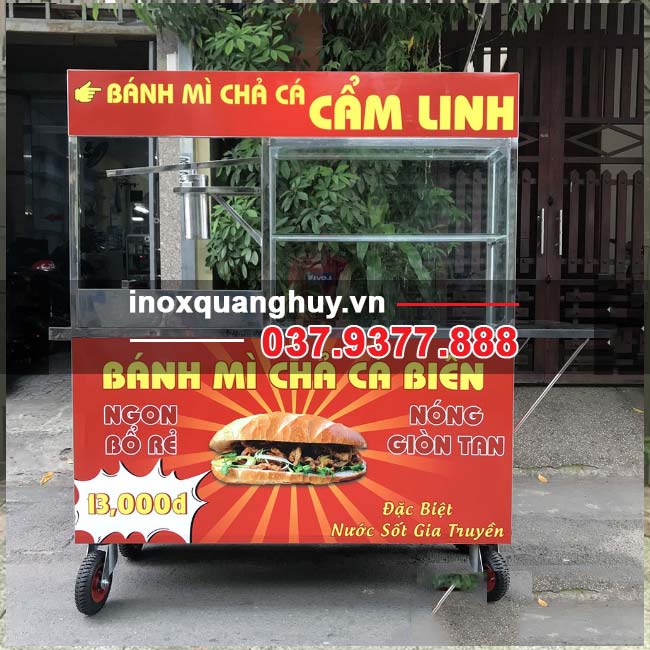 <h3 class="font-size-16">Xe bánh mì chả cá 1m5 Quang Huy</h3>