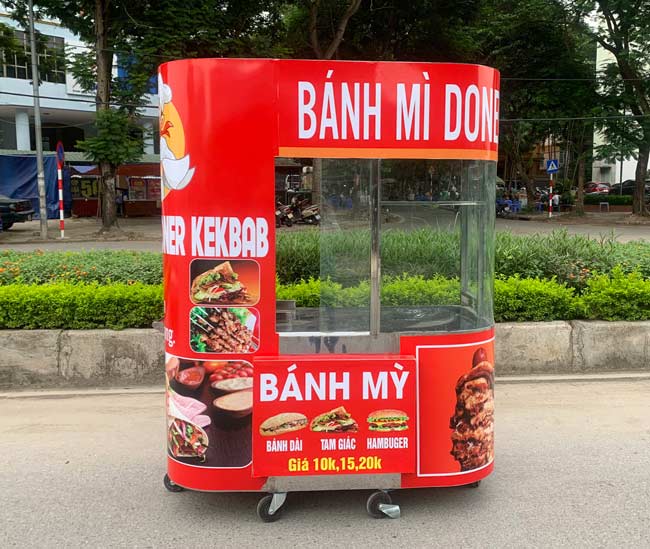 Xe bánh mì kính cong Quang Huy 