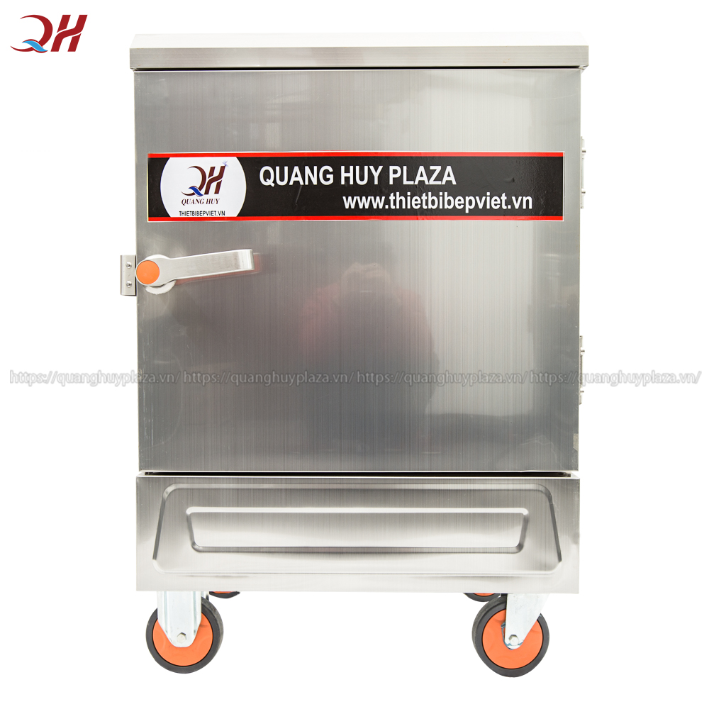 Tủ nấu cơm công nghiệp 6 khay gas Quang Huy