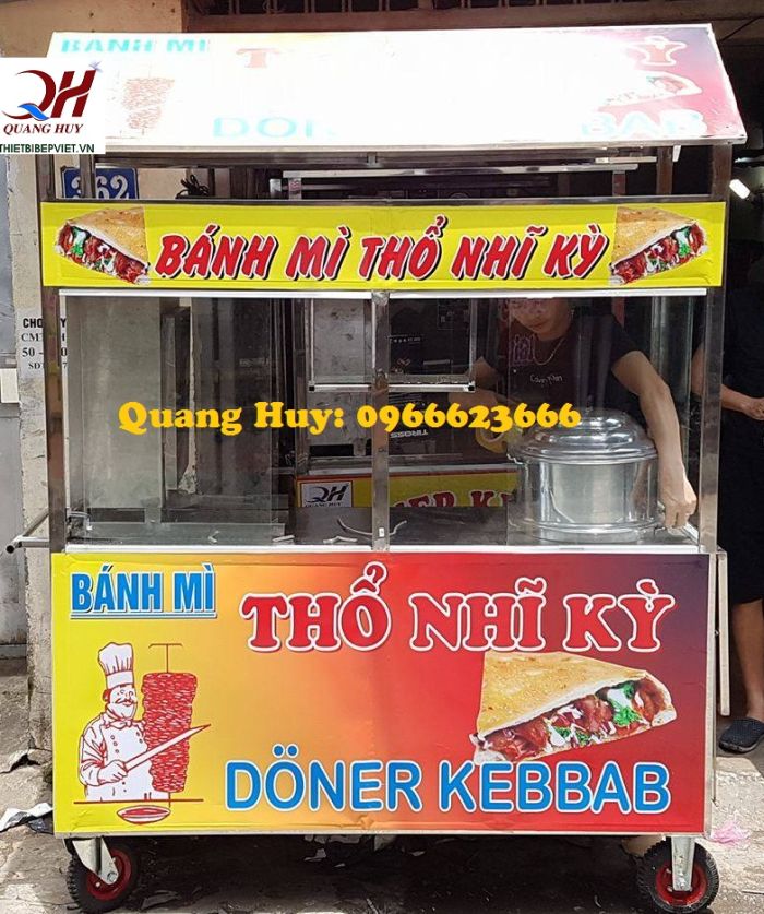 xe bán xôi bánh mì