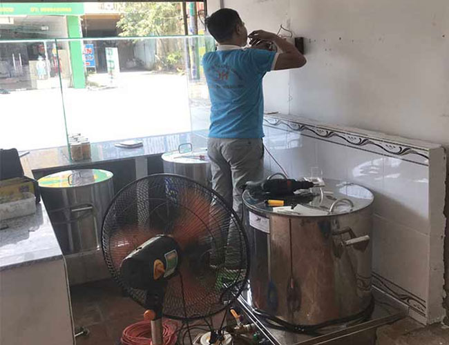 Vị trí lắp đặt tủ điện nồi phở