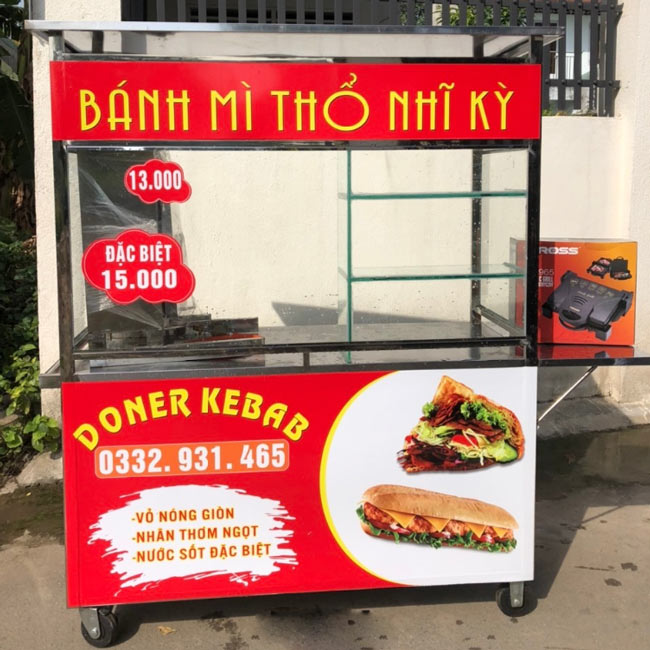 Xe bánh mì Thổ Nhĩ Kỳ doner kebab