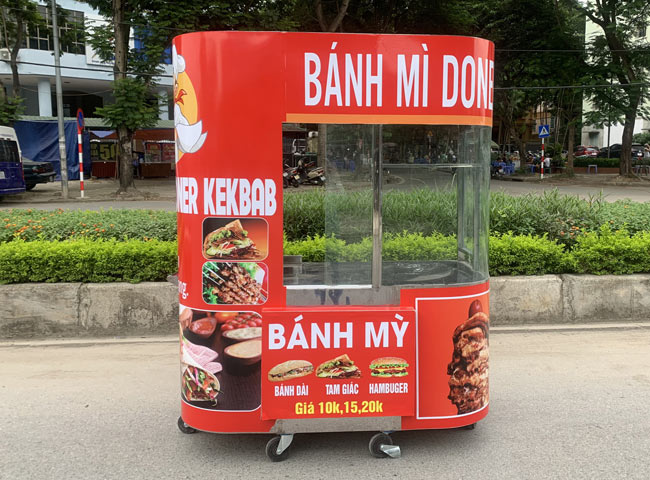 Xe bán bánh mì Kebab Quang Huy