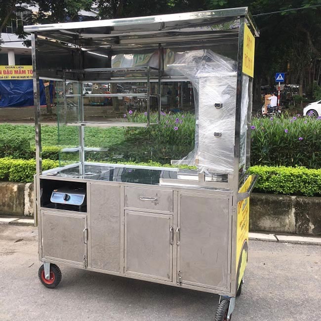 Xe bán hàng bằng inox Quang Huy