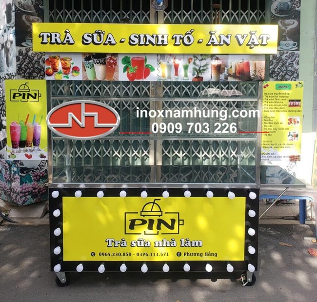 Xe bán hàng rong inox Nam Hưng