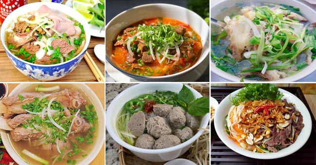 Các loại phở bò