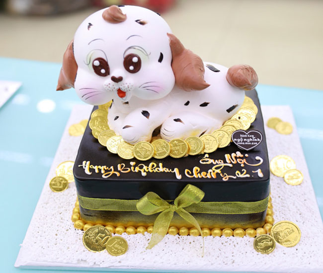 25+ mẫu bánh kem hình con chó đẹp tặng sinh nhật người tuổi Tuất