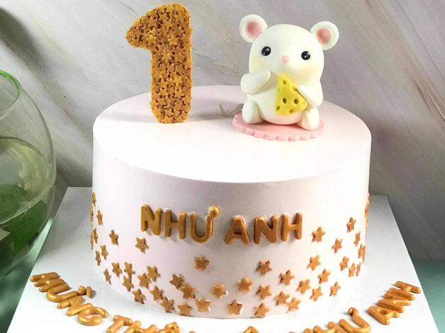 Chọn cỡ bánh sinh nhật hình con chuột