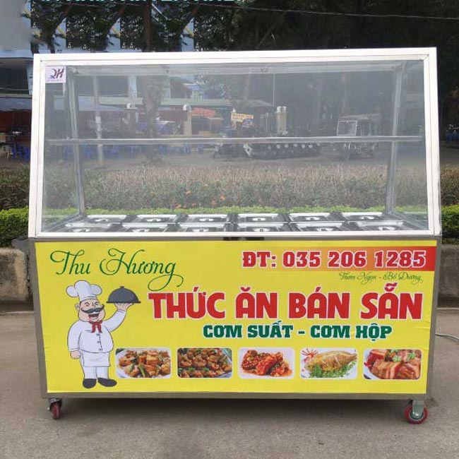 Tủ bán cơm bình dân mẫu 1 Quang Huy