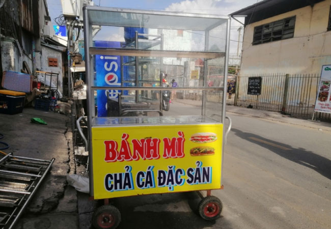 Xe bánh mì chả cá cho thuê