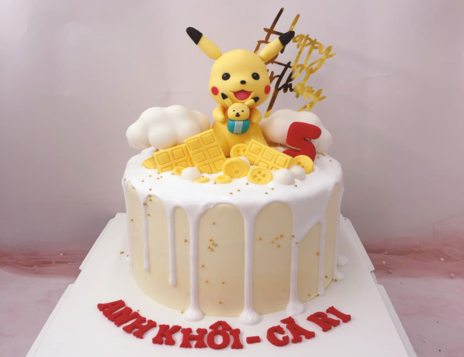 Bánh kem Pikachu cute