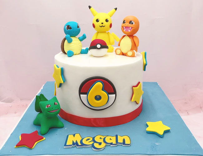 bánh kem sinh nhật hình pikachu