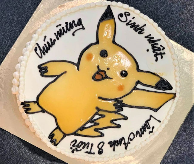 bánh sinh nhật hình pikachu