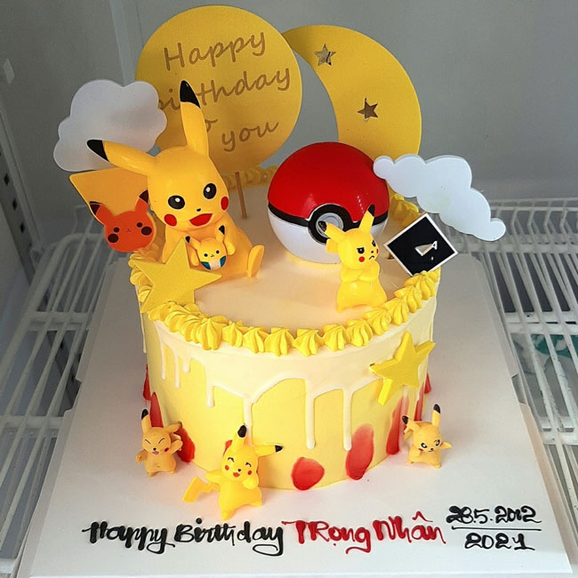 hình ảnh bánh sinh nhật pikachu