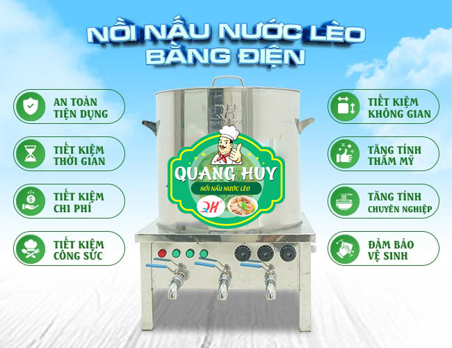 nồi điện nấu nước lèo hủ tiếu