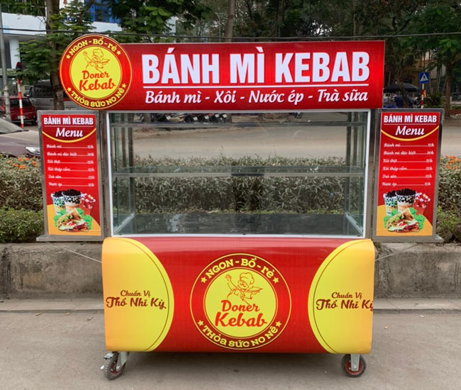 xe bánh mì decal đẹp