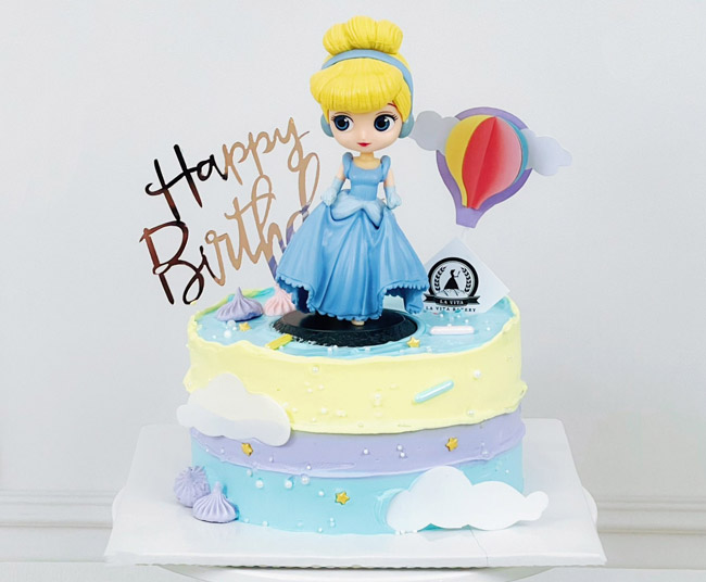 bánh kem sinh nhật công chúa lọ lem