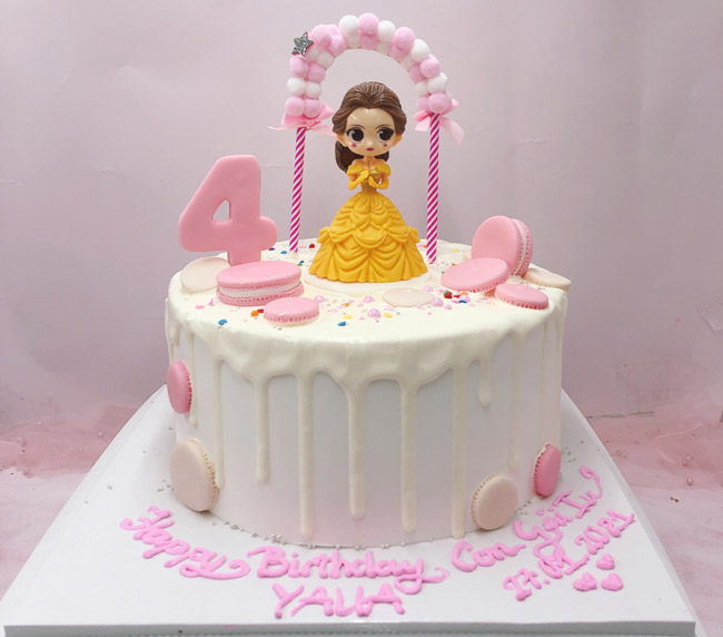 bánh sinh nhật công chúa belle