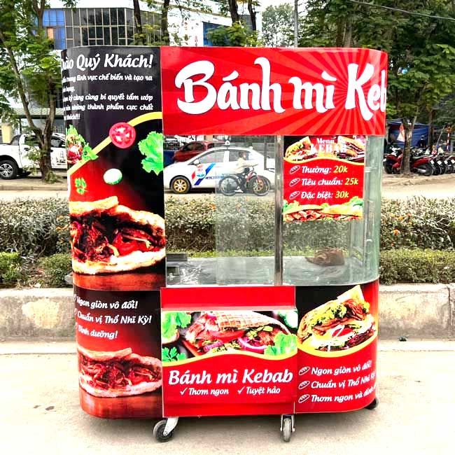 in decal dán xe bánh mì