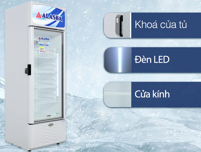 tủ mát alaska lc-555h tiện lợi