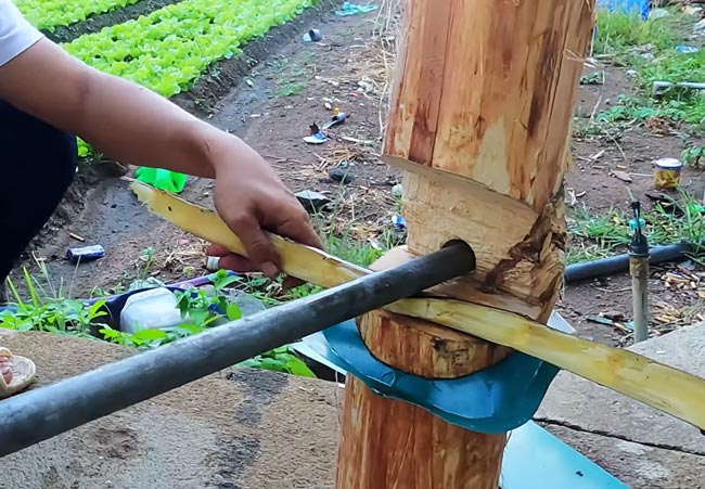 chế tạo máy ép mía từ gỗ