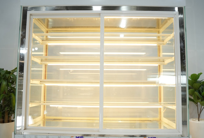 đèn led tủ bánh kem 1m8 5 tầng