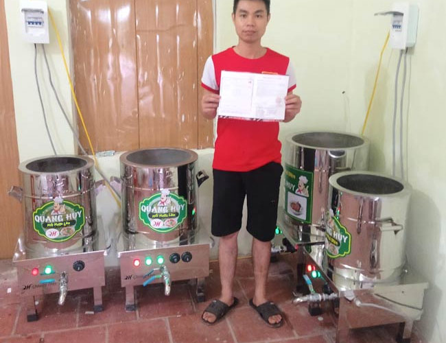 quy mô ứng dụng nồi nước lèo 80L