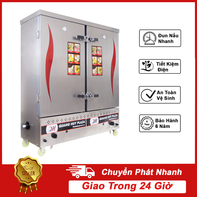 Tủ nấu cơm 24 khay gas