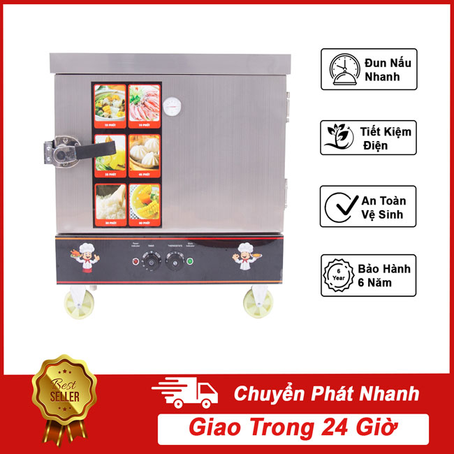 Tủ nấu cơm công nghiệp 4 khay điện