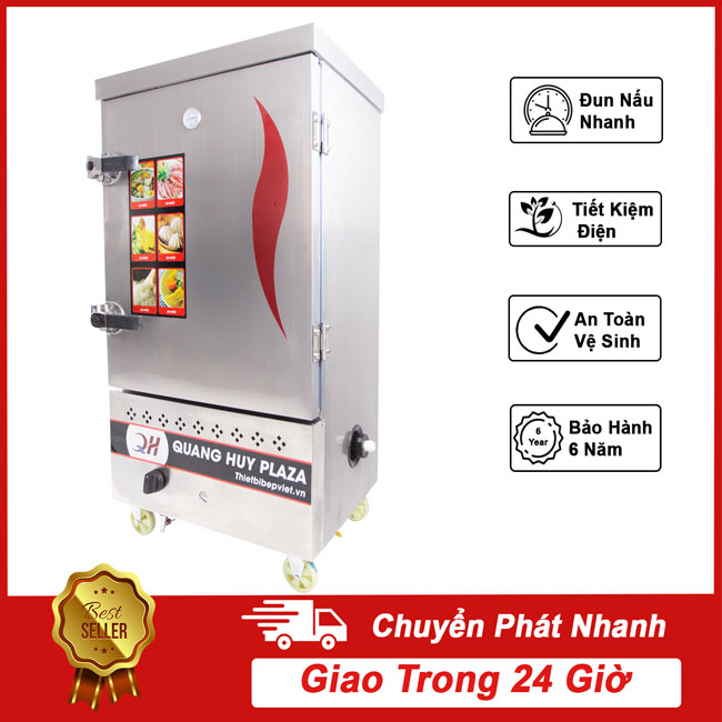 Tủ nấu cơm công nghiệp 8 khay gas