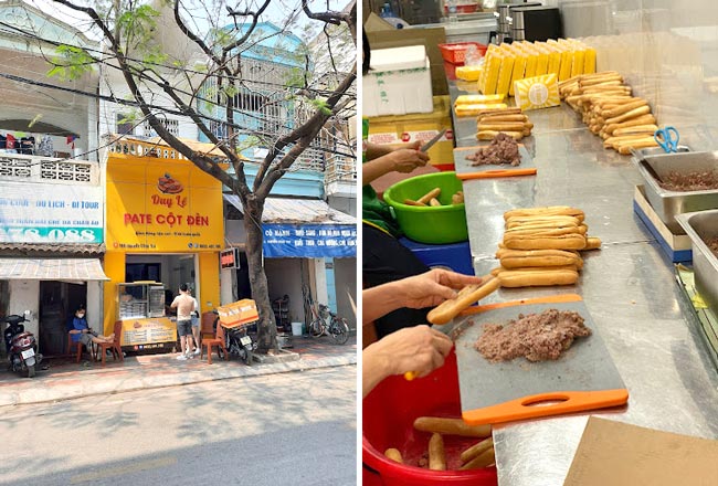 bánh mì que pate cột đèn