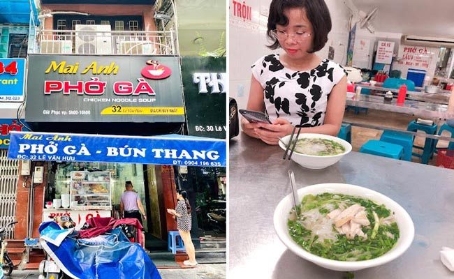 phở gà mai anh review