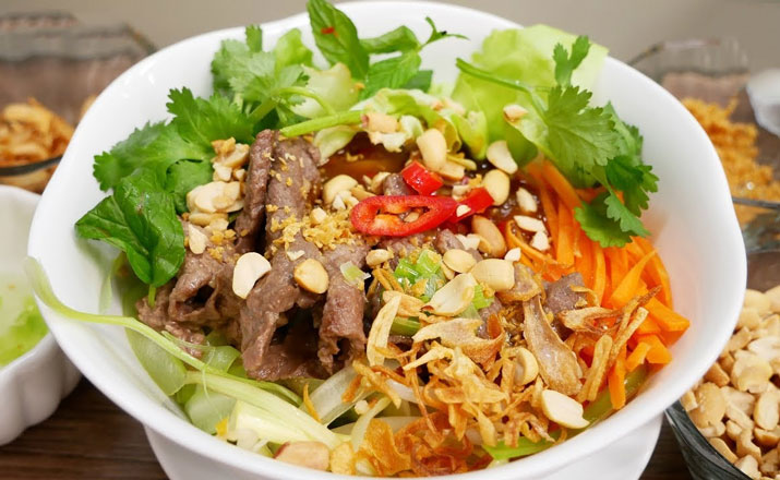 phở trộn bò thành phẩm