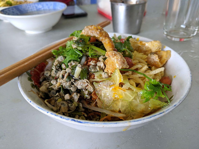 bún hến thành phẩm