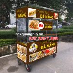 Xe đẩy bán bánh mì que 1m5 màu nâu