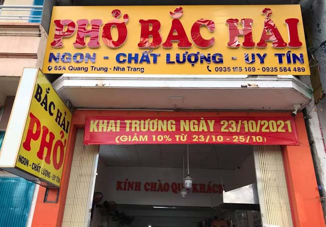 cửa tiệm phở bắc hải