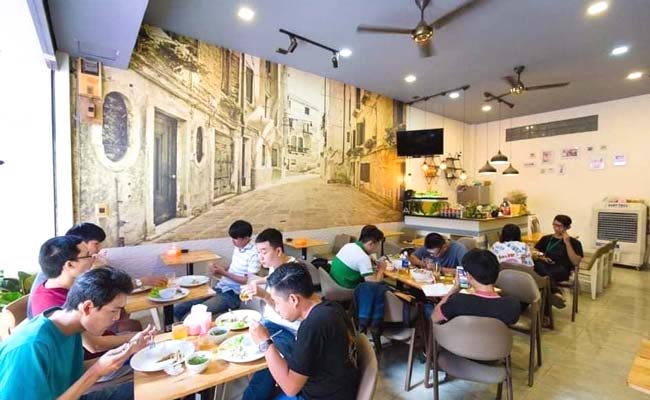 thiết kế quán cơm văn phòng