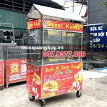 Xe đẩy bánh mì Kebab 1m2 Tin Tin mái ngói