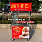xe bán bánh mì Kebab 90cm Anh Ngọc