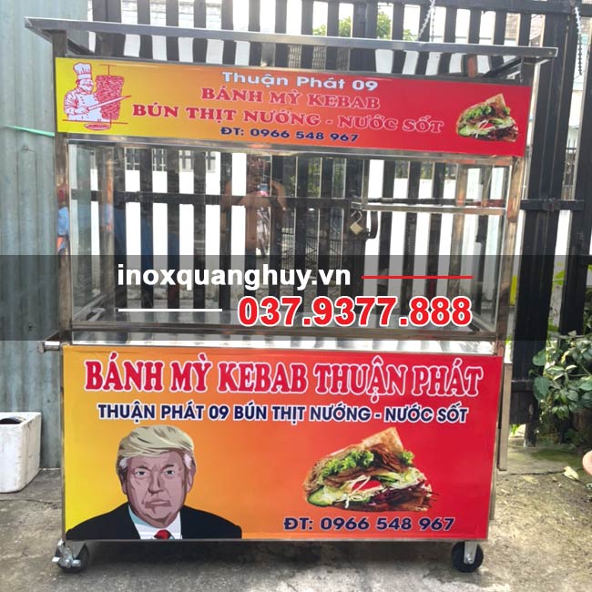 <h3 class="font-size-16">Xe đẩy bánh mỳ Kebab 1m6 Thuận Phát</h3>