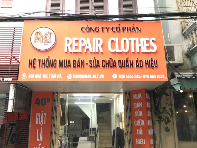 mở tiệm sửa chữa quần áo