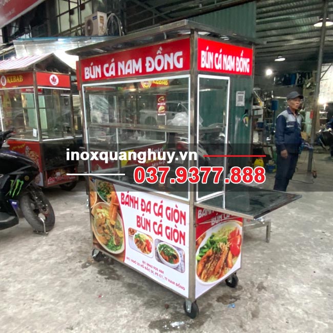 Xe đẩy bán bún cá Nam Đồng 1m2