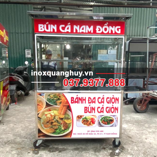 Xe đẩy bán bún cá Nam Đồng 1m2