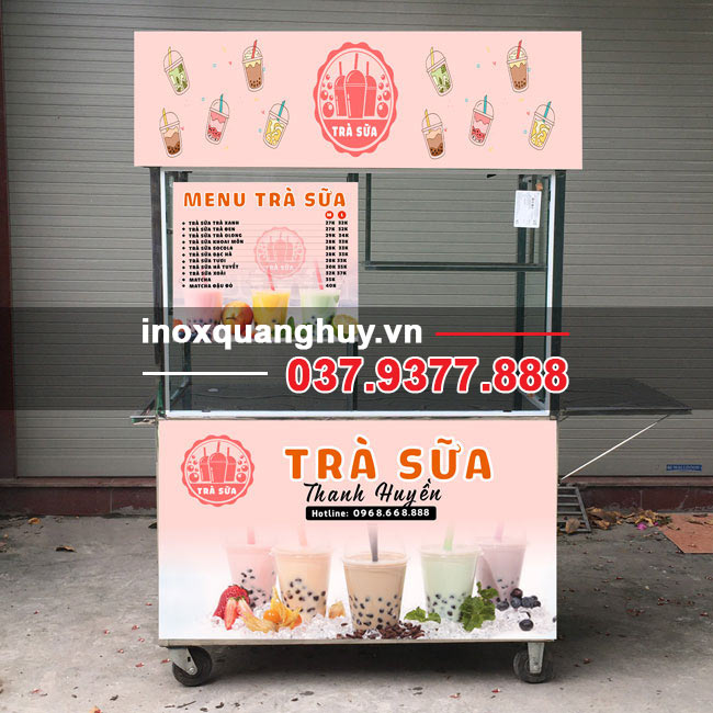 kích thước xe trà sữa 1m2