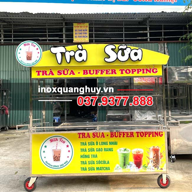 xe trà sữa kích thước 1m8