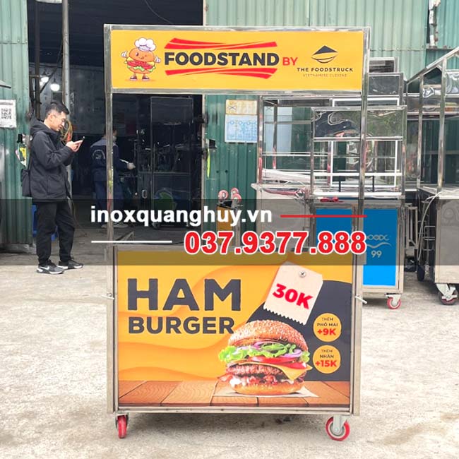 decal trang trí xe hamburger 1m2