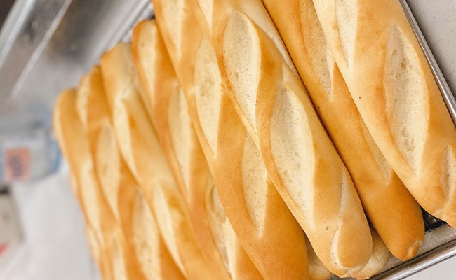Thành phẩm cách làm bánh mì que kiểu Pháp